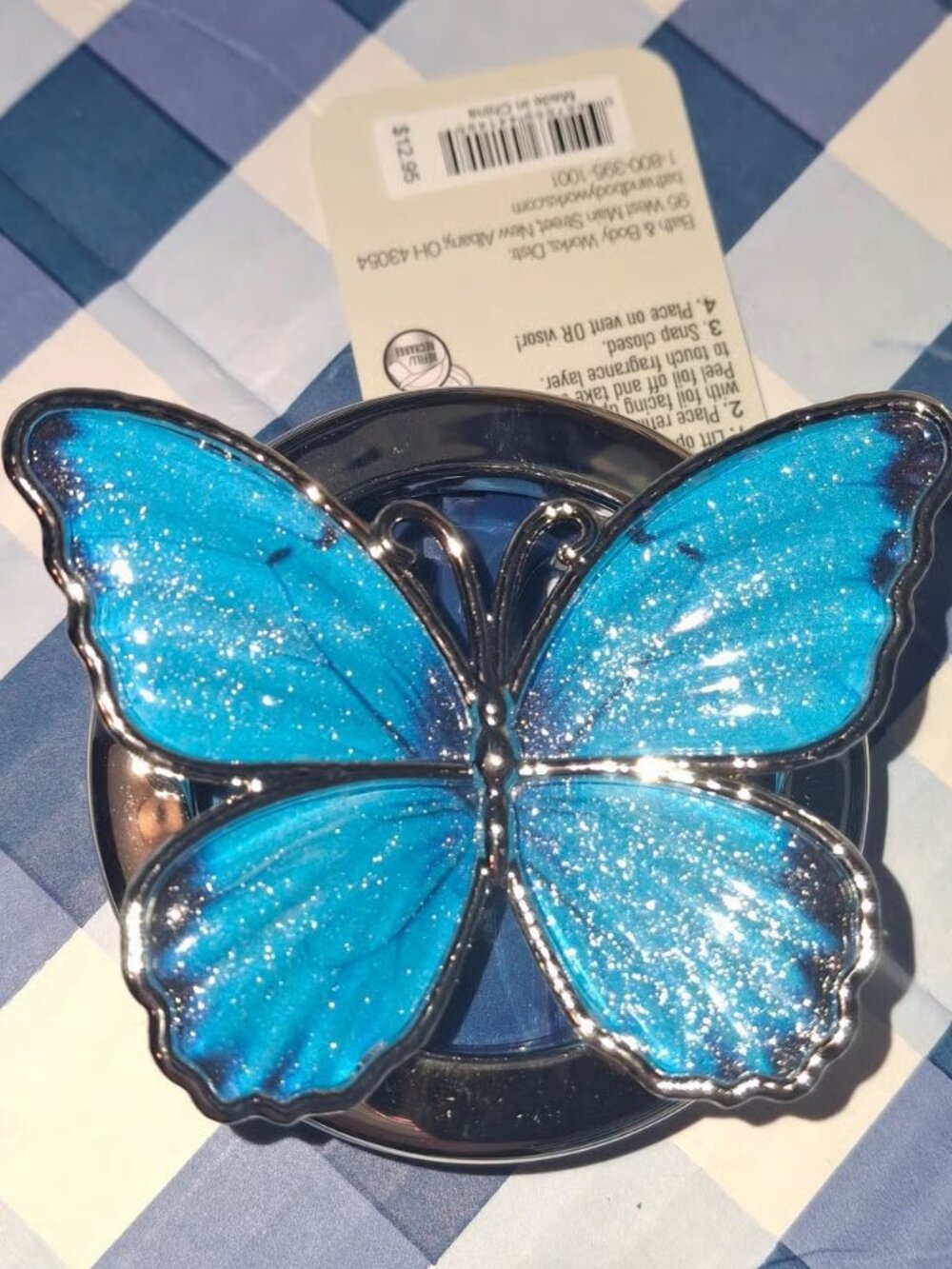 NWT Bath & Body Works Garden Butterfly Car Fragrance Vent clip